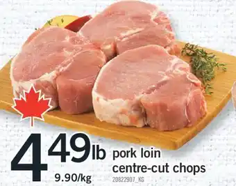 Fortinos PORK LOIN CENTRE-CUT CHOPS offer
