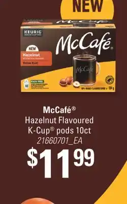 Fortinos MCCAFÉ HAZELNUT FLAVOURED K-CUP PODS, 10CT offer