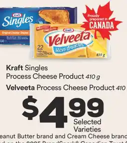 Fortinos KRAFT SINGLES PROCESS CHEESE PRODUCT, 410 G VELVEETA PROCESS CHEESE PRODUCT, 410 G offer