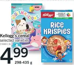 Fortinos KELLOGG'S CEREAL, 298-435 G offer