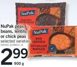 Fortinos NUPAK PEAS, BEANS, LENTILS OR CHICK PEAS, 900 G offer