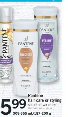 Fortinos PANTENE HAIR CARE OR STYLING, 308-355 ML/187-200 G offer