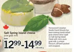 Fortinos SALT SPRING ISLAND CHEESE, 150 G offer