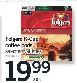 Fortinos FOLGERS K-CUP COFFEE PODS, 30'S offer