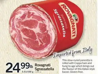 Fortinos ROVAGNATI SGRASSATELLA, 5.51/100 G offer