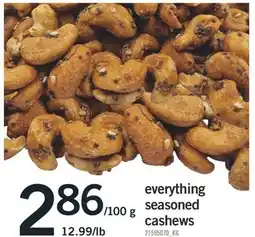 Fortinos EVERYTHING SEASONED CASHEWS offer