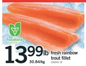 Fortinos FRESH RAINBOW TROUT FILLET offer