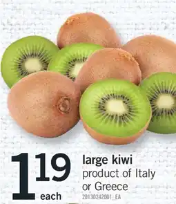 Fortinos LARGE KIWI offer