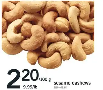 Fortinos SESAME CASHEWS offer