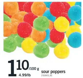 Fortinos SOUR POPPERS offer