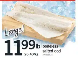 Fortinos BONELESS SALTED COD, LARGE offer