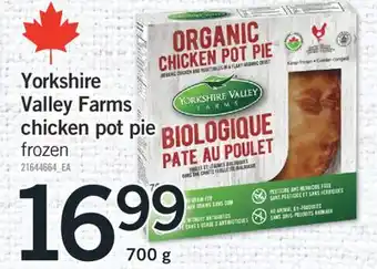 Fortinos YORKSHIRE VALLEY FARMS CHICKEN POT PIE, 700 G offer