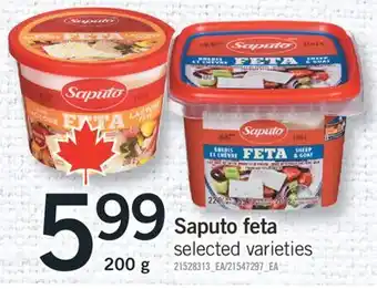 Fortinos SAPUTO FETA, 200 g offer