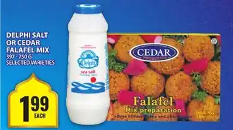 Food Basics DELPHI SALT OR CEDAR FALAFEL MIX offer