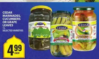 Food Basics CEDAR MARINADES, CUCUMBERS OR GRAPE LEAVES offer