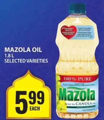 Food Basics MAZOLA OIL offer