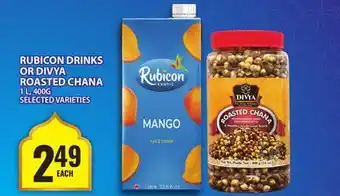 Food Basics RUBICON DRINKS OR DIVYA ROASTED CHANA offer