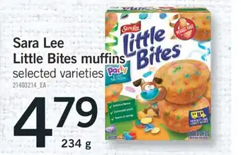 Fortinos SARA LEE LITTLE BITES MUFFINS, 234 G offer