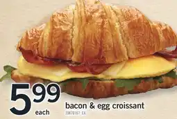 Fortinos BACON & EGG CROISSANT offer