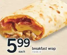 Fortinos BREAKFAST WRAP offer