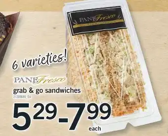 Fortinos PANE FRESCO GRAB & GO SANDWICHES offer