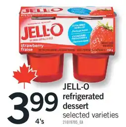 Fortinos JELL-O REFRIGERATED DESSERT, 4'S offer