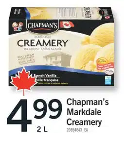 Fortinos CHAPMAN'S MARKDALE CREAMERY, 2 L offer