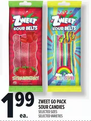 Metro ZWEET GO PACK SOUR CANDIES offer