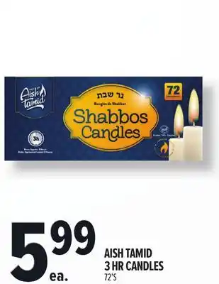 Metro AISH TAMID 3 HR CANDLES offer