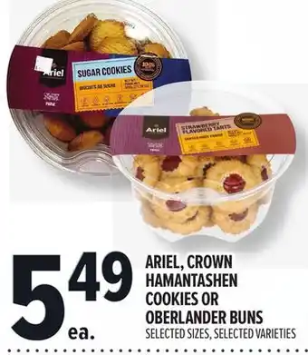 Metro ARIEL, CROWN HAMANTASHEN COOKIES OR OBERLANDER BUNS offer