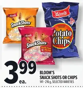 Metro BLOOM'S SNACK SHOTS OR CHIPS offer