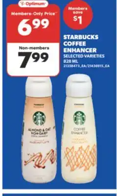 Real Canadian Superstore STARBUCKS COFFEE ENHANCER, 828 ML offer