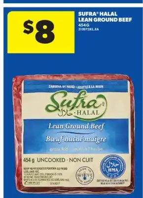 Real Canadian Superstore SUFRA HALAL LEAN GROUND BEEF, 454 G offer