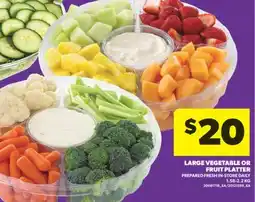 Real Canadian Superstore LARGE VEGETABLE OR FRUIT PLATTER, 1.58-2.2 KG offer