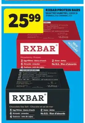 Real Canadian Superstore RXBAR PROTEIN BARS, 12X52G offer