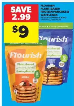 Real Canadian Superstore FLOURISH PLANT-BASED PROTEIN PANCAKE & WAFFLE MIX, 430 G offer