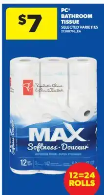 Real Canadian Superstore PC BATHROOM TISSUE offer