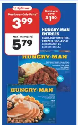 Real Canadian Superstore HUNGRY-MAN ENTRÉES offer