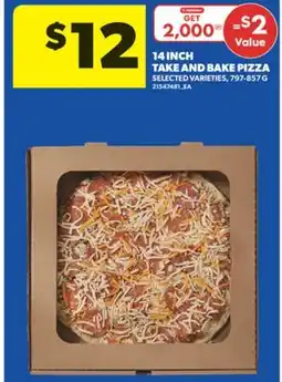 Real Canadian Superstore 14 INCH TAKE AND BAKE PIZZA offer