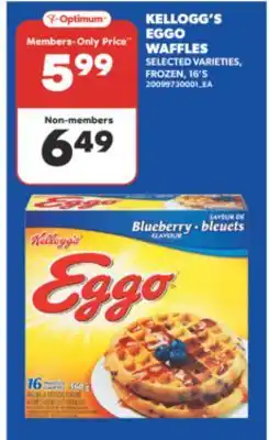 Real Canadian Superstore KELLOGG'S EGGO WAFFLES, 16' S offer