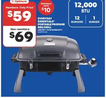 Real Canadian Superstore EVERYDAY ESSENTIALS PORTABLE PROPANE BBQ GRILL offer