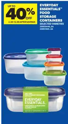 Real Canadian Superstore EVERYDAY ESSENTIALS FOOD STORAGE CONTAINERS offer