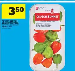 Real Canadian Superstore PC HOT SCOTCH BONNET PEPPERS, 113 G offer