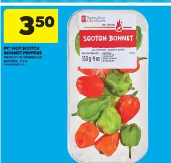 Real Canadian Superstore PC HOT SCOTCH BONNET PEPPERS, 113 G offer