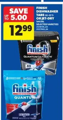 Real Canadian Superstore FINISH DISHWASHER TABS, 30-55' S OR JET-DRY, 946 ML offer