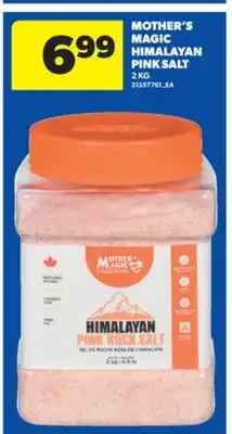 Real Canadian Superstore MOTHER'S MAGIC HIMALAYAN PINK SALT, 2 KG offer