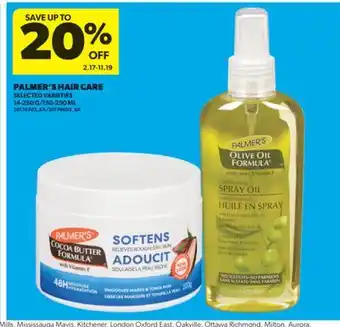 Real Canadian Superstore PALMER'S HAIR CARE, 14-250 G/150-250 ML offer