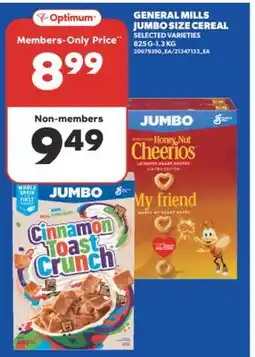 Real Canadian Superstore GENERAL MILLS JUMBO SIZE CEREAL, 825 G-1.3 KG offer