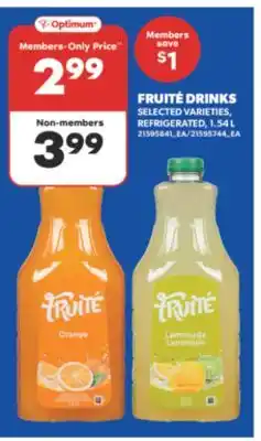 Real Canadian Superstore FRUITÉ DRINKS, 1.54 L offer