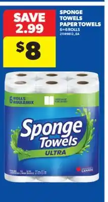 Real Canadian Superstore SPONGE TOWELS PAPER TOWELS offer